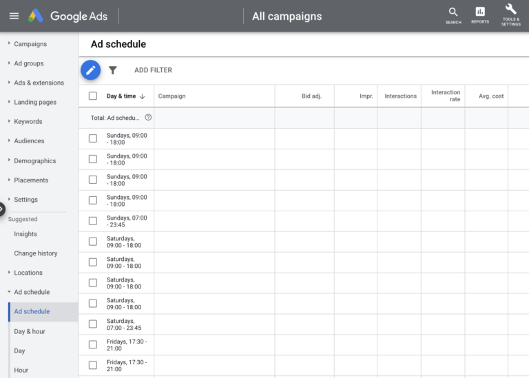 How to set up a Google Ad Schedule