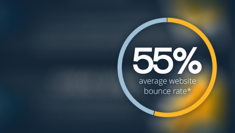 55% average bounce rate
