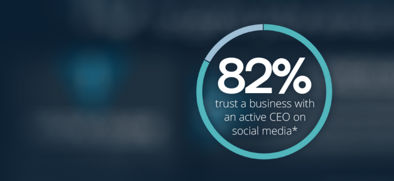 82% trust a business with an active CEO